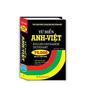 Sách - Từ Điển Anh Việt 75000 Mục Từ Và Định Nghĩa - Bìa Cứng - Minh Thắng