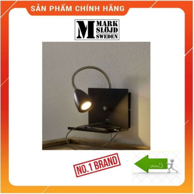 Đèn gắn tường đọc sách Markslojd Logi, màu đen tích hợp công tắc chỉnh sáng và cổng sạc Micro usb - Hàng chính hãng