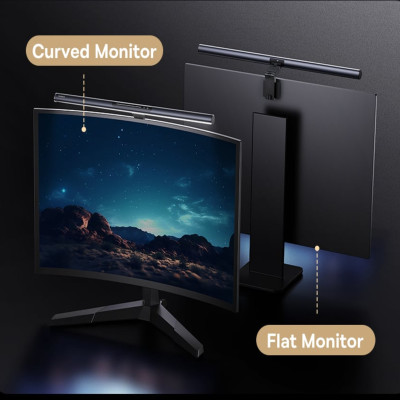 Đèn treo màn hình Baseus i-wok 3 Series Asymmetric Light Source Magnetic Screen Hanging Light (Ra > 95) - Hàng chính hãng