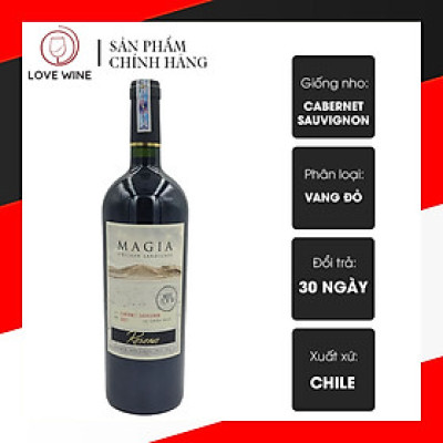 Rượu Vang Đỏ Chi Lê Magia Cabernet Sauvignon