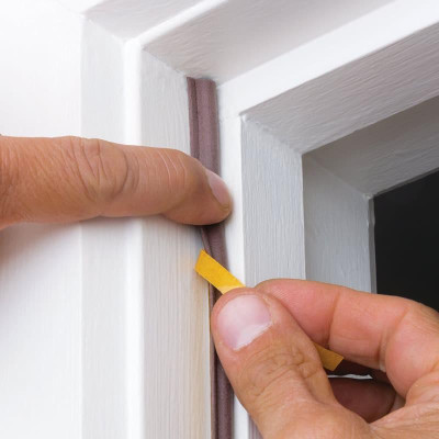 Combo 10 mét gioăng D, gioăng dán cửa gỗ, gioăng giảm trấn, gioăng chống ồn cánh cửa nhà, gioăng chống bụi, ron D