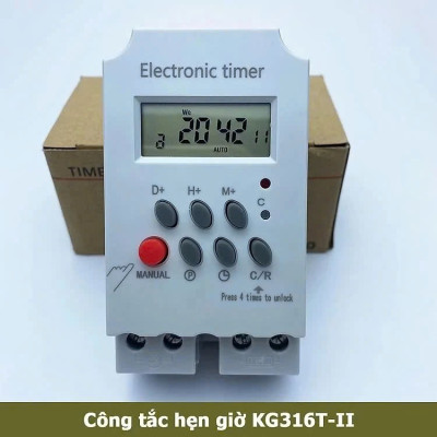 Công Tắc Hẹn Giờ KG316 T-II – Thiết Bị Tự Động Bật Tắt Đèn, Máy Bơm, Quạt Điện, Điều Hòa