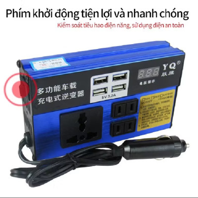 bộ biến tần trên ôtô chuyển đổi nguồn điện từ 12V ra 220V