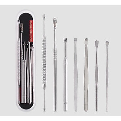 Bộ Dụng Cụ Ráy Tai 7 Món Chất Liệu Inox An Toàn