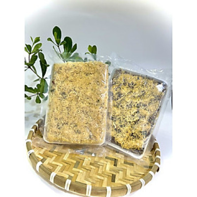 Combo Cơm Sấy Gạo Lứt và Cơm Cháy Chà Bông (110g và 120g)