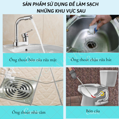 Bột Thông Tắc Đường Ống, Cống Thoát, Chậu Rửa, Vệ Sinh Lồng Giặt Dr.C CHÍNH HÃNG - Be.Easy