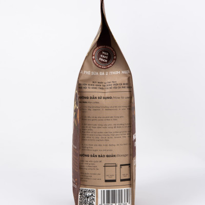 Cà phê xay nguyên chất Sữa đá 2 hương vị hài hòa theo phong cách Ý, hậu vị kéo dài, phù hợp với phái nam - 250g