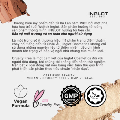 Má hồng kem nước thuần chay Liquid Face Blush Inglot (15ml)