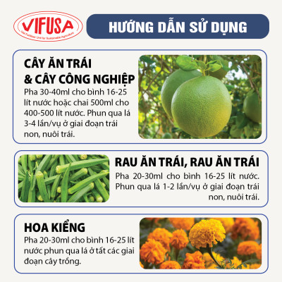 VIF-MIX - Phân bón Mướt trái chai 500ml