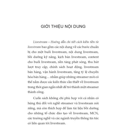 Livestream - Hướng Dẫn Chi Tiết Kiếm Tiền Từ Livestream