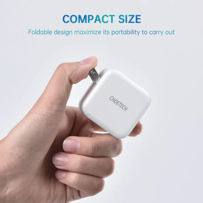 Củ sạc Choetech PD6009 nhanh 2 cổng Type C 40w (Hàng Chính Hãng)