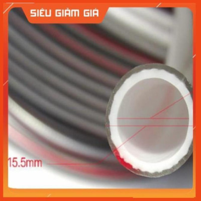 Bộ dây vòi xịt nước rửa xe, tưới cây đa năng, tăng áp 3 lần, loại 15m 206701-1 đầu đồng,cút,nối đen+ tặng đai