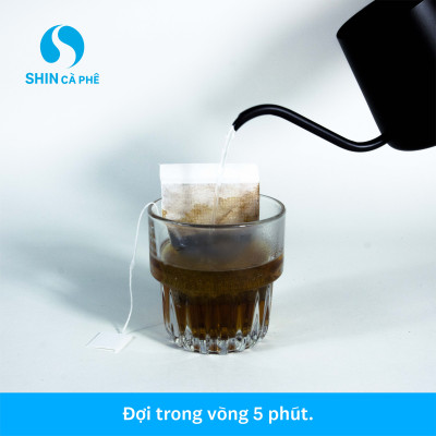 Cà phê Đà Lạt Blend - SHIN Cà Phê - Túi Nhúng tiện lợi - Hộp 10 gói