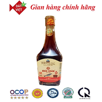 Nước mắm Khải Hoàn Phú Quốc 40-43 độ đạm chai thủy tinh 205ml