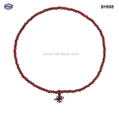 Chuỗi vòng tay /Cổ 2 in 1 hạt gỗ trắc rất đẹp (Đủ Size) BH688 - Thiết kế giản dị, tinh tế