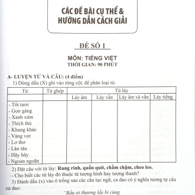 Tuyển Chọn 36 Bộ Đề Kiểm Tra Thi Tiếng Việt 5