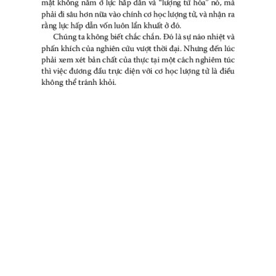 Điều Gì Đó Ẩn Sâu - Thế Giới Lượng Tử Và Không-Thời Gian Đột Sinh