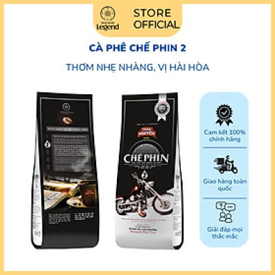 Cà Phê Trung Nguyên Legend Chế Phin 2 – Gói 500g – Vị Êm Cân Bằng, Hậu Dịu Nhẹ