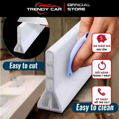 Dải Chắn Nước Silicon-thanh ngăn nước nhà tắm cỡ đại CAO 10CM sẵn keo cường lực bóc dán dán tiện lợi