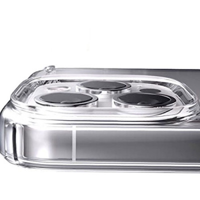 Ốp lưng cho iPhone 14 Pro Max hiệu Likgus Glass chống sốc trong suốt (Không ố màu) - Hàng nhập khẩu