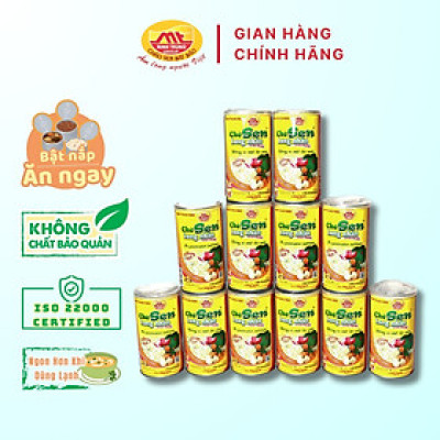 Chè sen long nhãn Minh Trung 365g - Chè Sen Long Nhãn 12 (combo 12 lon)