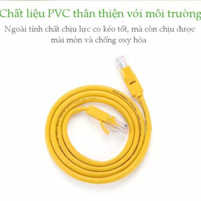 Ugreen UG30641NW103TK 8M màu Vàng Cáp mạng LAN CAT5E UPT - HÀNG CHÍNH HÃNG