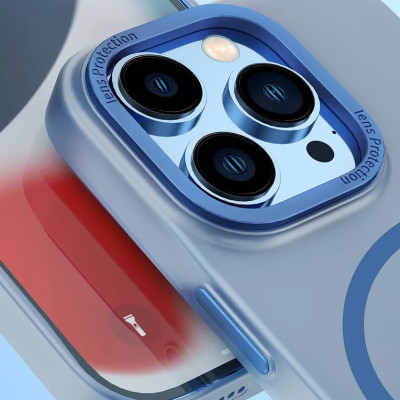 Ốp lưng chống sốc cho iPhone 14 Pro Max (6.7 inch) hỗ trợ sạc Maqsafe hiệu WIWU PC Ultra-thin Frosted Magnetic Case (mặt lưng nhám mờ, gờ bảo vệ Camera 0.5mm) - hàng nhập khẩu