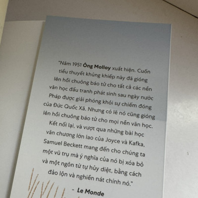 (Giải Nobel Văn Học) ÔNG MOLLOY - Samuel Beckett - Nhã Nam