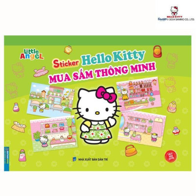 Sách - Sticker Hello Kitty - Nông Trại, Siêu Thị Vui Nhộn, Mua Sắm, Ngôi Nhà, Công Viên, Trải Nghiệm Ẩm Thực - Combo 6 Cuốn - Minh Thắng