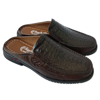 Dép Bít Đầu Nam BIGGBEN Da Bò Thật Cao Cấp SB137