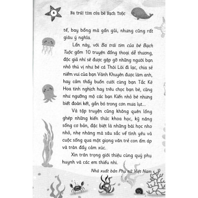 Sách - Ba Trái Tim Của Của Bạch Tuộc - Truyện Đồng Thoại - NXB Phụ Nữ