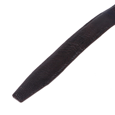 HJ5401-02-03-10 - Dây thắt lưng nữ da đà điểu màu đen, nâu đất, vàng bò, nâu đỏ