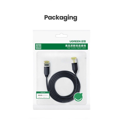 Ugreen UG80414NW149TK 0.5M 10Gbps màu đen cáp mạng CAT7 siêu mỏng nhỏ 0.38mm - HÀNG CHÍNH HÃNG