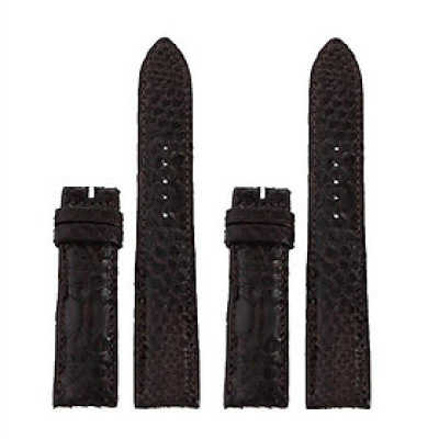 HC8303 - Dây đồng hồ Huy Hoàng da trăn size 16, 18, 20 màu nâu