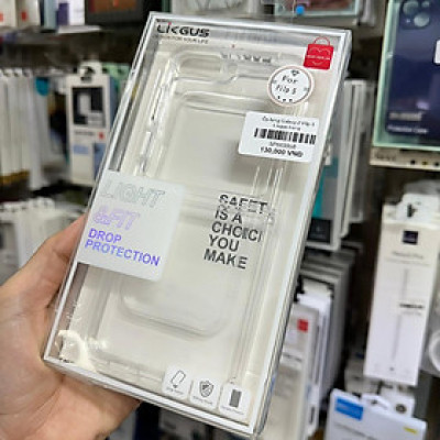 Ốp lưng dành cho Galaxy Z Flip 4 , Z Flip 5 , Z Flip 6 hiệu Likgus trong suốt chống sốc chống ố - hàng chính hãng