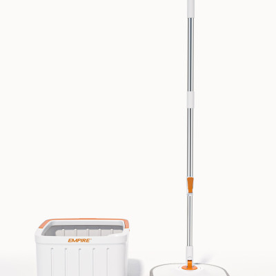 Bộ lau nhà hai ngăn tiết kiệm nước tự vắt thông minh xoay 360 độ bông lau hình vuông Empire- Hàng chính hãng