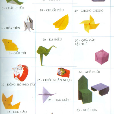 Origami Trò Chơi Gấp Giấy Dành Cho Trẻ Em - Tập 1