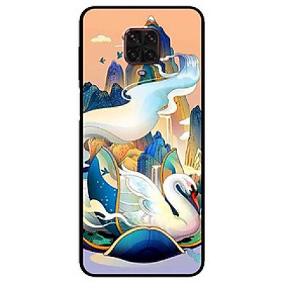 Ốp lưng dành cho Xiaomi Mi Redmi Note 9s - Note 9 Pro - Note 9 Pro Max - mẫu Thác Thiên Nga