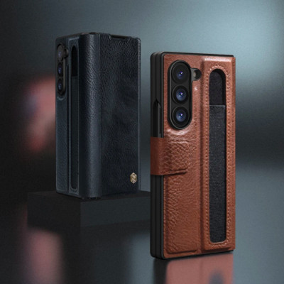 Bao Da dành cho Samsung Galaxy Z Fold 7 / Z Fold 6 hiệu Nillkin Aoge Leather Cao Cấp - Hàng nhập khẩu