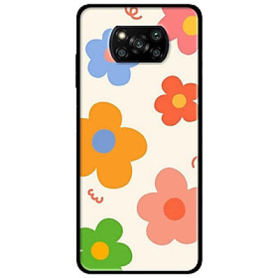 Ốp lưng dành cho Xiaomi Poco X3 mẫu Hoa Màu Sắc Vàng