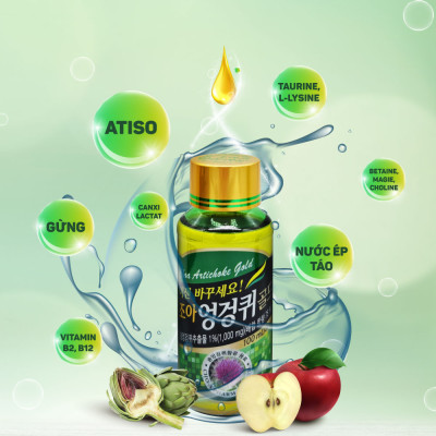 Nước giải rượu Hàn Quốc CHOA Artichoke Gold  - Giải rượu nhanh chóng, thanh lọc, bảo vệ tế bào gan