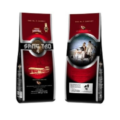 Combo 2 Bịch Cà Phê Rang Xay Trung Nguyên Legend Sáng Tạo 4 – Gói 340g – Gu Mạnh Cân Bằng, Dùng Ngon Với Đá & Sữa