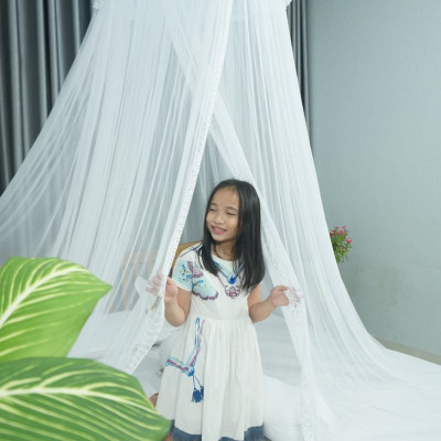 Màn Tròn Cho Giường Lớn /Bigsize - Cao Cấp Mộc Miên ( Hình thật )