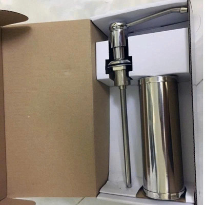 Bình Hút Nước Rửa Chén Inox 330ML Xoay 360 Gắn Âm Chậu Tiện Lợi - Kiểu nhấn, dễ lắp đặt, dễ thay nước rửa bát