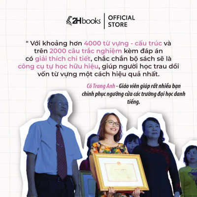Sách Combo 30 Chủ đề từ vựng Tiếng Anh, 4000 từ vựng, 2000 câu hỏi trắc nghiệm, tiếng anh cô Trang Anh, 2HBooks