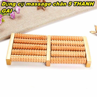 Bàn Lăn Massage Chân Bằng Gỗ 5 Hàng, 6 Hàng, 7 Hàng, 8 Hàng Giúp Lưu Thông Kinh Mạch, Cải Thiện Giấc Ngủ, Bảo Vệ Sức Khỏe – Bàn Lăn Chân Gỗ Cho Văn Phòng, Gia Đình