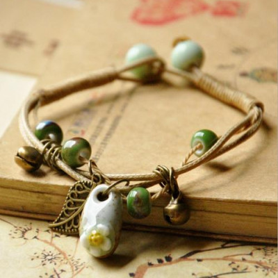 Vòng tay gốm thời trang 3D Vintage VGOM29