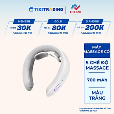 Máy Massage Cổ Thông Minh Life360 MSC-AL22, Giảm Nhanh Cơn Đau, Quà Tặng Ý Nghĩa - Hàng Chính Hãng