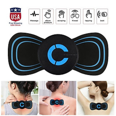 Máy Massage Xung Điện Hình Cánh Bướm Giúp Giải Toả Đau Nhức Vùng Cổ 8 Chế Độ Massage Sử Dụng Pin Sạc
