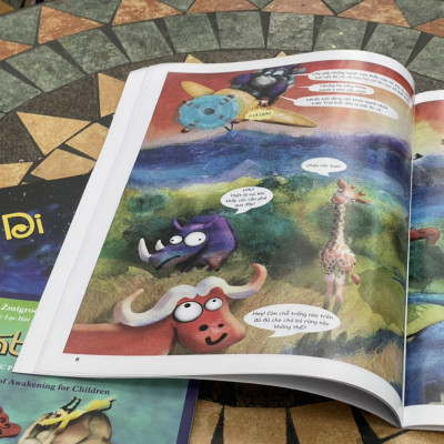  (Minh hoạ màu – Bộ 3 cuốn) BỘ SÁCH CON ĐƯỜNG GIÁC NGỘ CỦA ĐỨC PHẬT DÀNH CHO TRẺ EM: Bồ Tát Nhí, Kiều Đàm Di, Bớt thịt thêm thương – Alicja Zmigrodzka – Lạc Hải Âm dịch– Thái Hà Books 